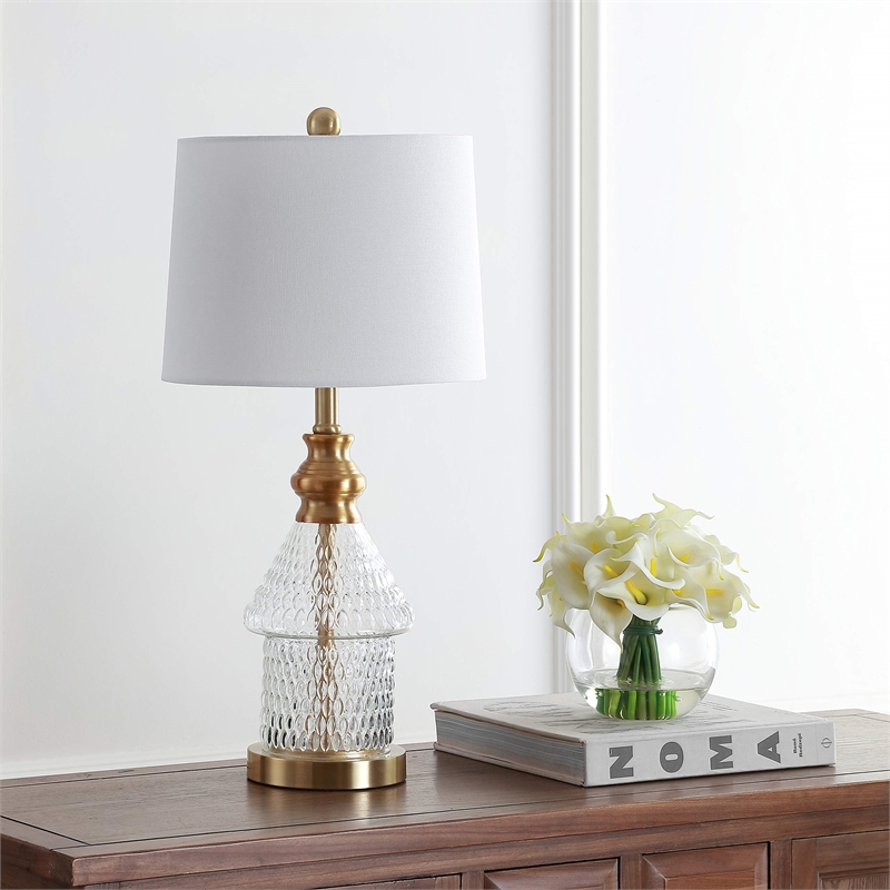 Safavieh Camden Glass Table Lamp in Gold