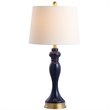 Safavieh Cayson Glass Table Lamp in Navy and Gold