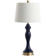 Safavieh Cayson Glass Table Lamp in Navy and Gold