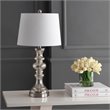 Safavieh Jaiden Glass Table Lamp in Silver and Ivory