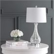 Safavieh Finnley Glass Table Lamp in Chrome
