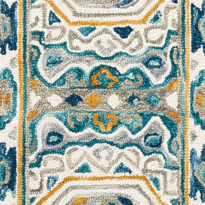 Safavieh Aspen 2' x 3' Hand Tufted Wool Rug in Ivory and Charcoal