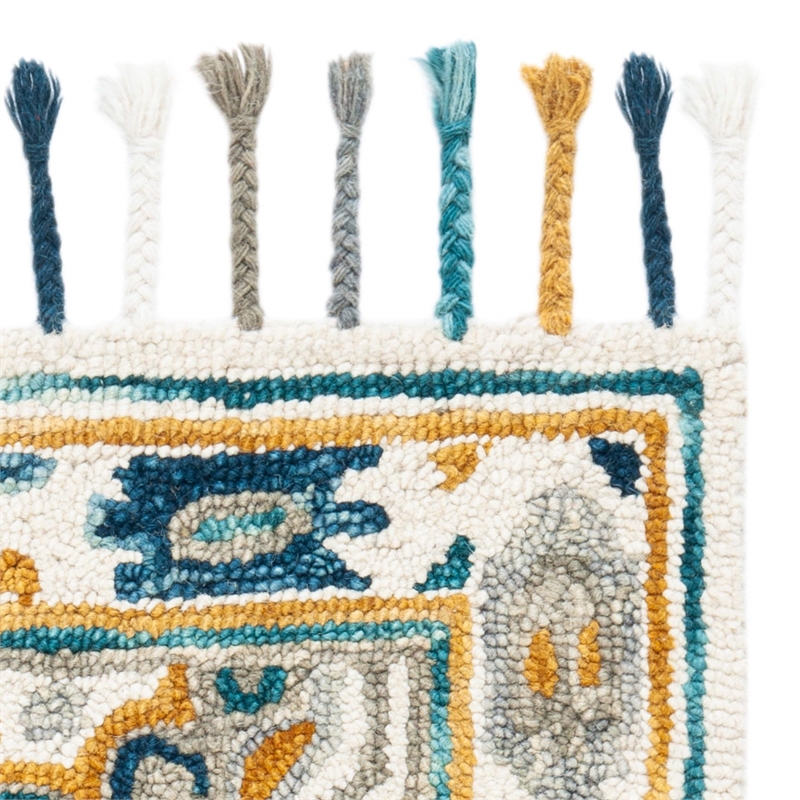Safavieh Aspen 2' x 3' Hand Tufted Wool Rug in Ivory and Charcoal