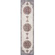 Safavieh Aria 2' x 8' Runner Rug in Ivory and Navy