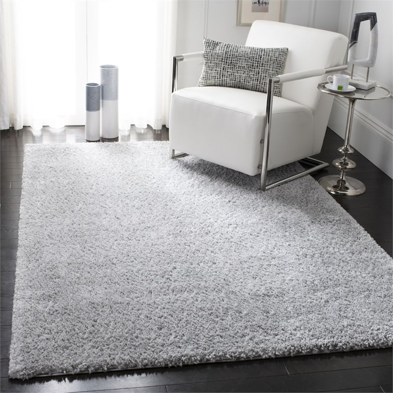 Safavieh August 9' x 12' Shag Rug in Silver