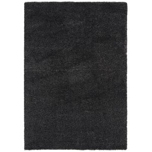 safavieh august 4' x 6' shag rug in charcoal