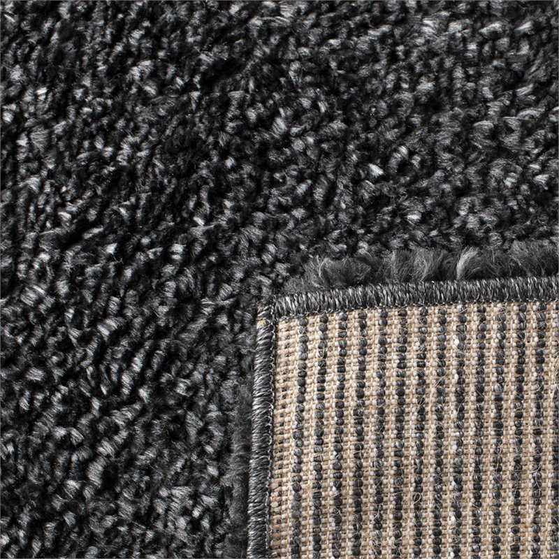 Safavieh August 6' x 9' Shag Rug in Charcoal