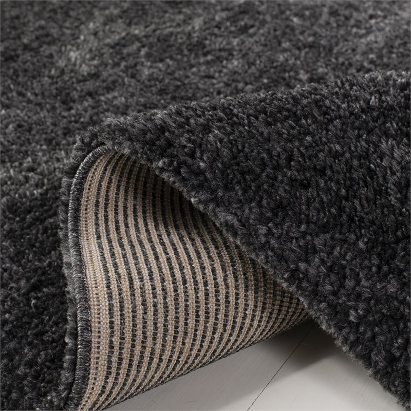 Safavieh August 6' x 9' Shag Rug in Charcoal