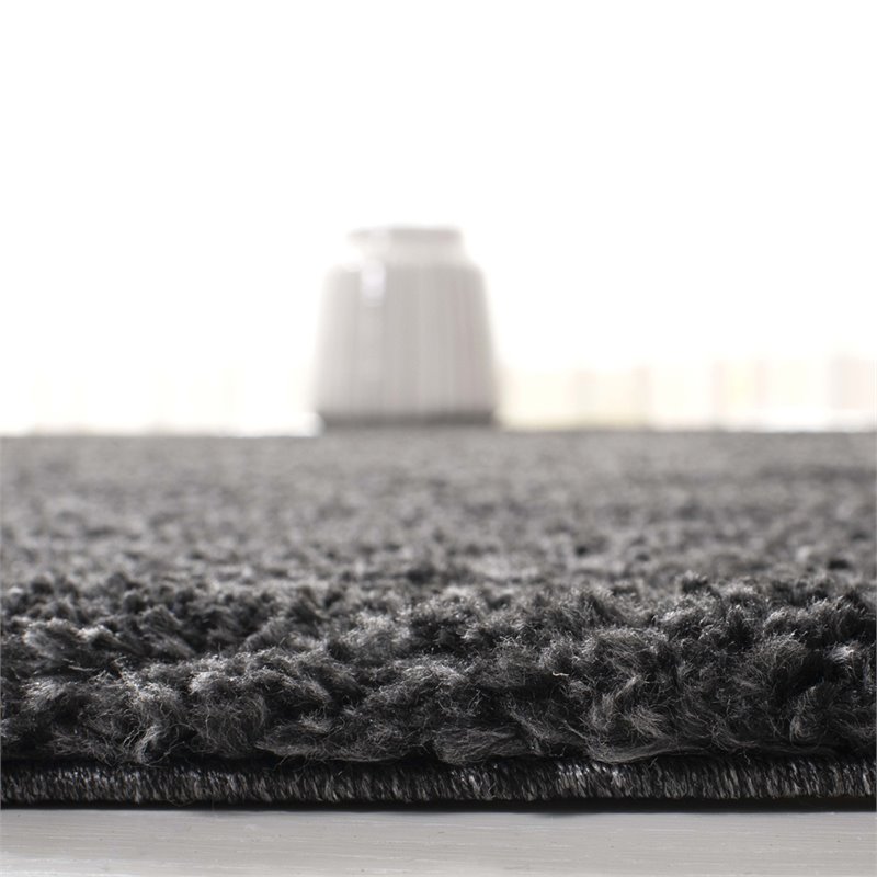 Safavieh August 6' x 9' Shag Rug in Charcoal