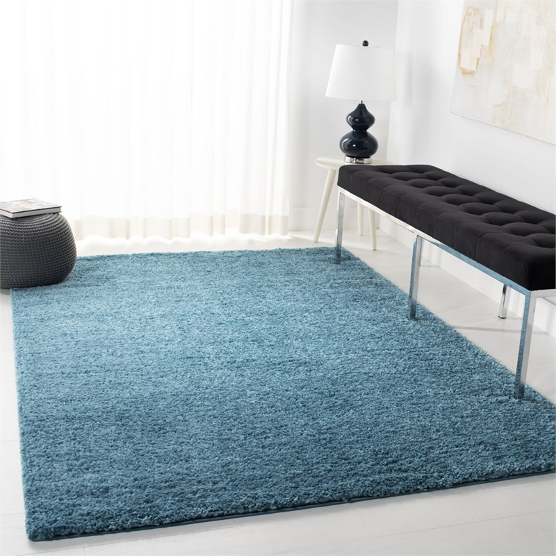 Safavieh August 9' x 12' Shag Rug in Turquoise