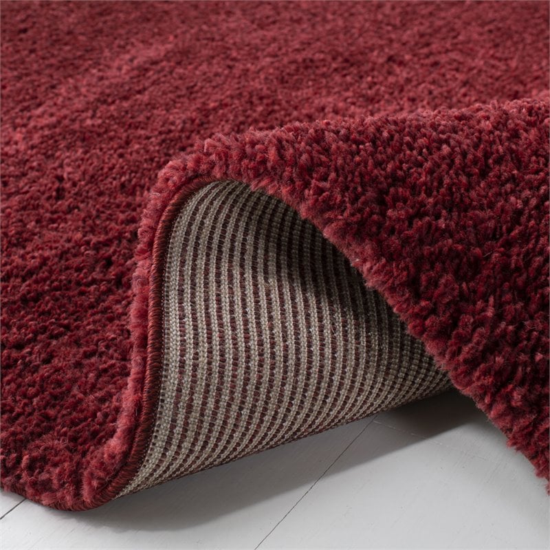 Safavieh August 4' x 6' Shag Rug in Burgundy