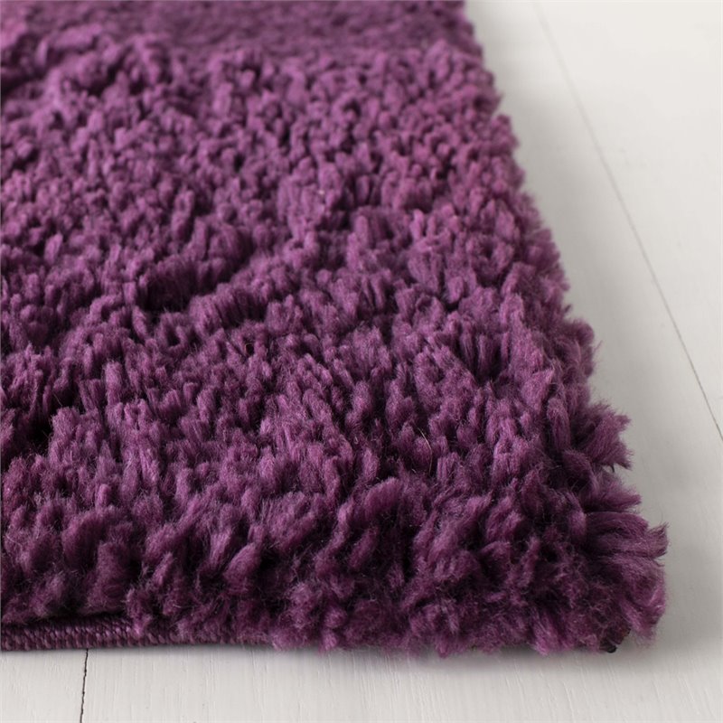 Purple deals shag rug