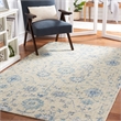 Safavieh Blossom 4' x 6' Hand Tufted Wool Rug in Silver and Blue