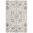 Safavieh Blossom 4' x 6' Hand Tufted Wool Rug in Silver and Blue