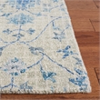 Safavieh Blossom 4' x 6' Hand Tufted Wool Rug in Silver and Blue