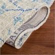 Safavieh Blossom 4' x 6' Hand Tufted Wool Rug in Silver and Blue