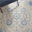 Safavieh Blossom 4' x 6' Hand Tufted Wool Rug in Silver and Blue