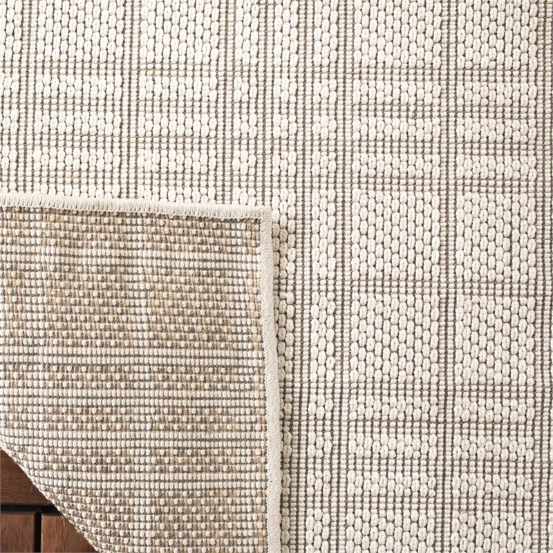 Safavieh Bermuda 2' x 8' Runner Rug in Ivory and Light Gray