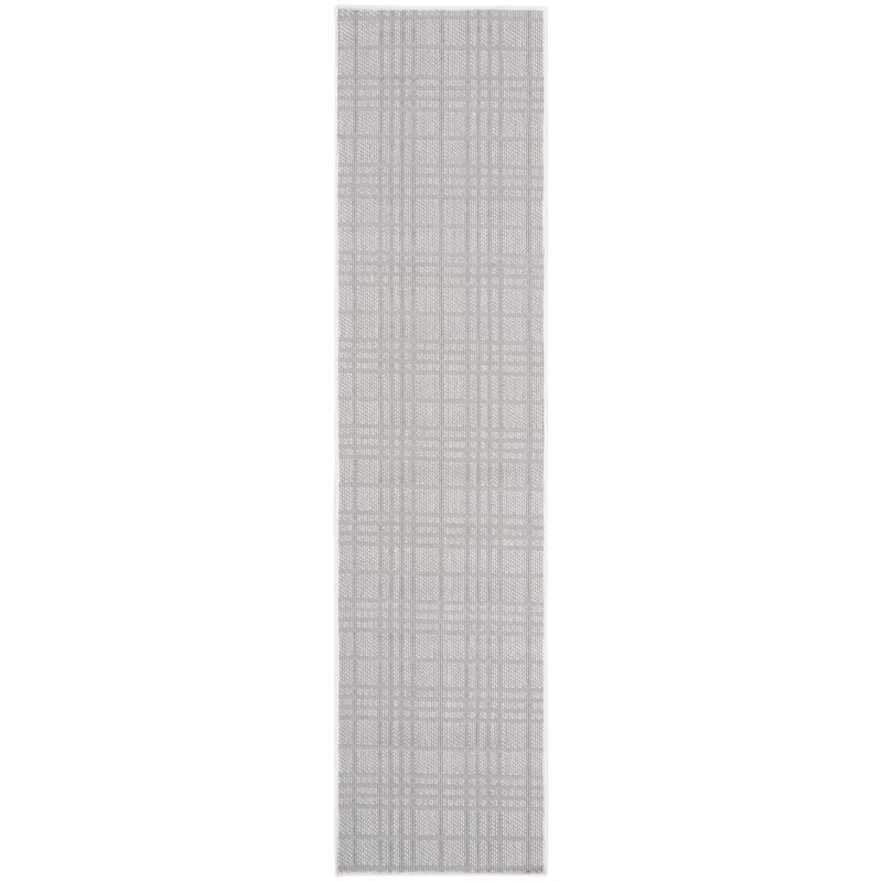 Safavieh Bermuda 2' x 8' Runner Rug in Ivory and Light Gray
