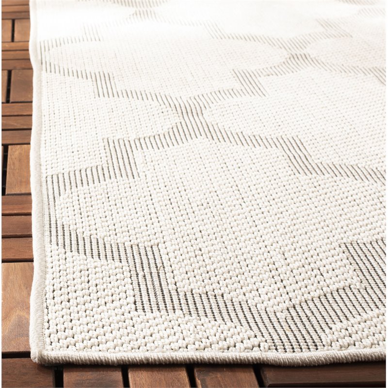 Safavieh Bermuda 2' x 8' Runner Rug in Ivory and Light Gray