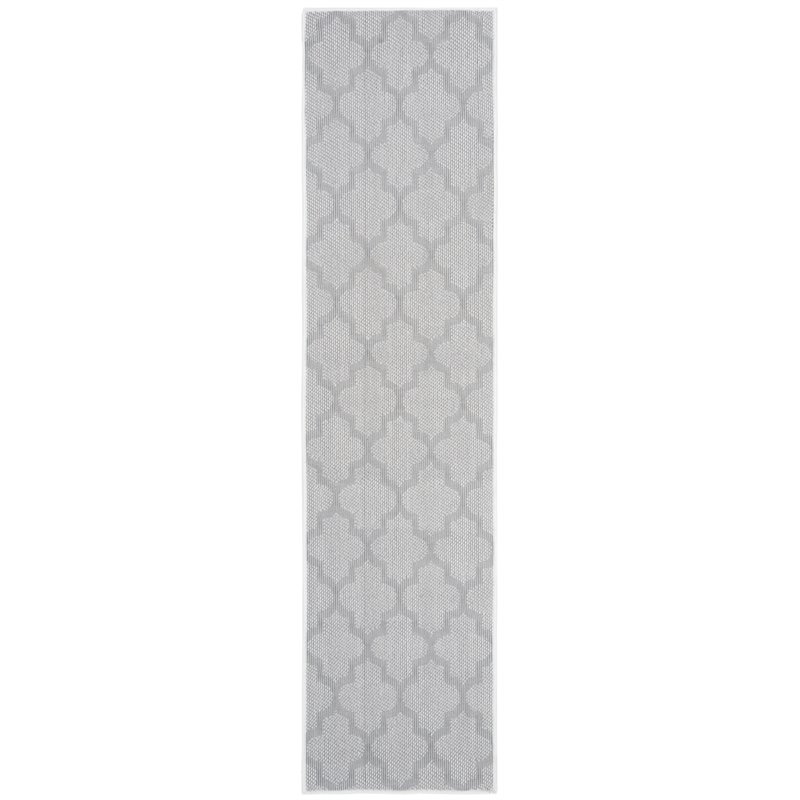 Safavieh Bermuda 2' x 8' Runner Rug in Ivory and Light Gray