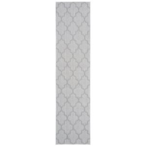 Safavieh Bermuda 2' x 8' Runner Rug in Ivory and Light Gray