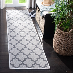 Safavieh Bermuda 2' x 8' Runner Rug in Ivory and Gray