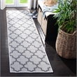Safavieh Bermuda 2' x 8' Runner Rug in Ivory and Gray