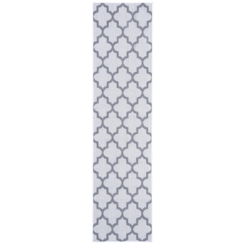 Safavieh Bermuda 2' x 8' Runner Rug in Gray and Ivory