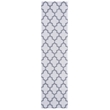 Safavieh Bermuda 2' x 8' Runner Rug in Gray and Ivory