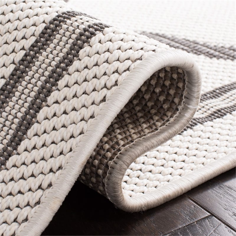 Safavieh Bermuda 9' x 12' Rug in Ivory and Gray