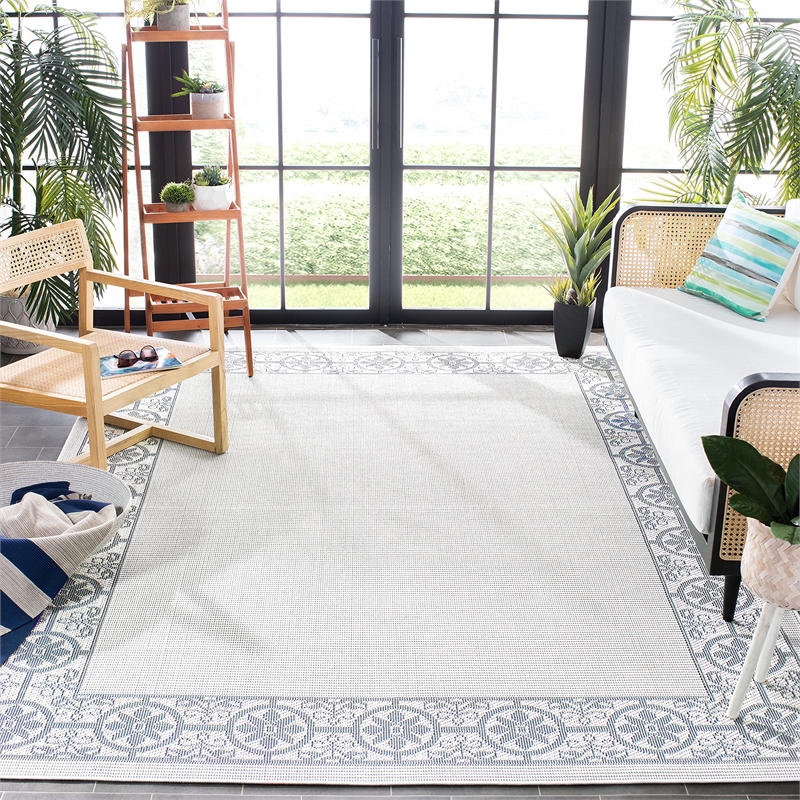 Safavieh Bermuda 8' x 10' Rug in Ivory and Light Blue