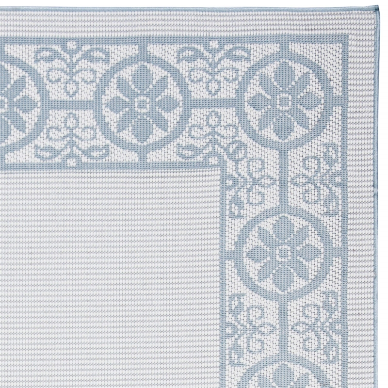 Safavieh Bermuda 9' x 12' Rug in Ivory and Light Blue
