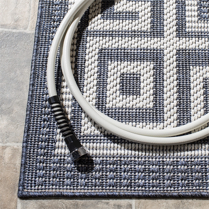 Safavieh Bermuda 4' x 6' Rug in Ivory and Blue