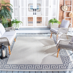 Safavieh Bermuda 8' x 10' Rug in Ivory and Blue