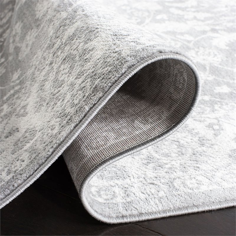 Safavieh Brentwood 2' x 6' Runner Rug in Cream and Gray