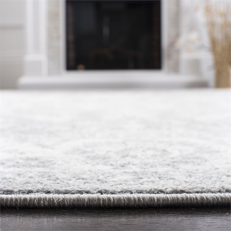 Safavieh Brentwood 2' x 6' Runner Rug in Cream and Gray