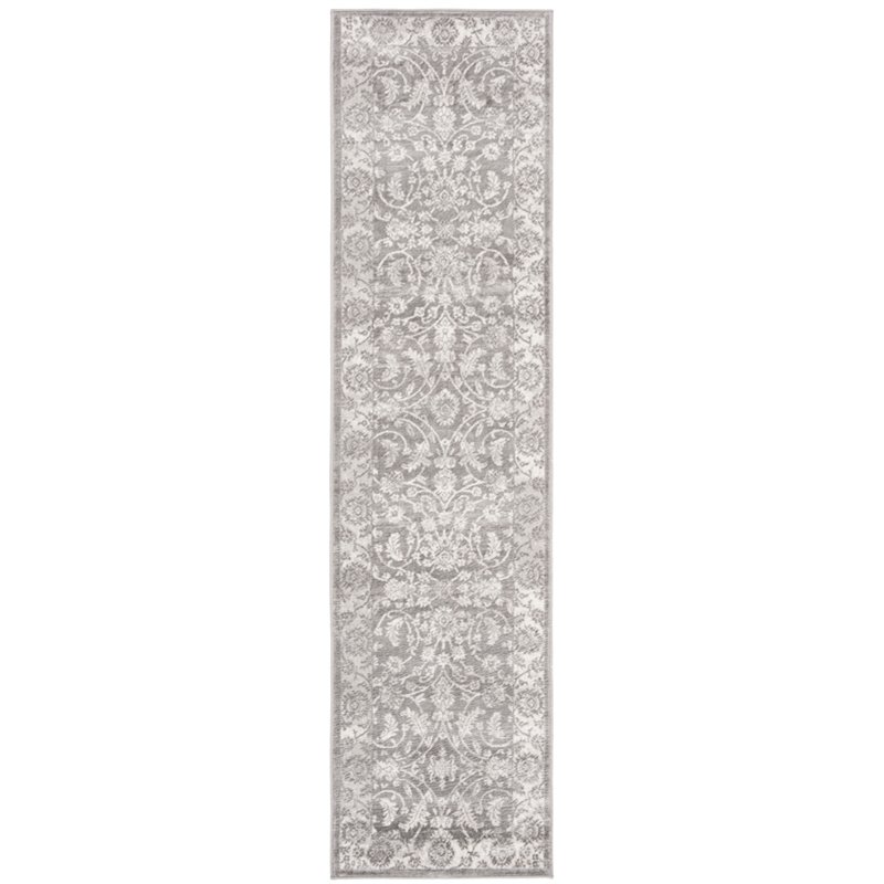 Safavieh Brentwood 2' x 6' Runner Rug in Cream and Gray