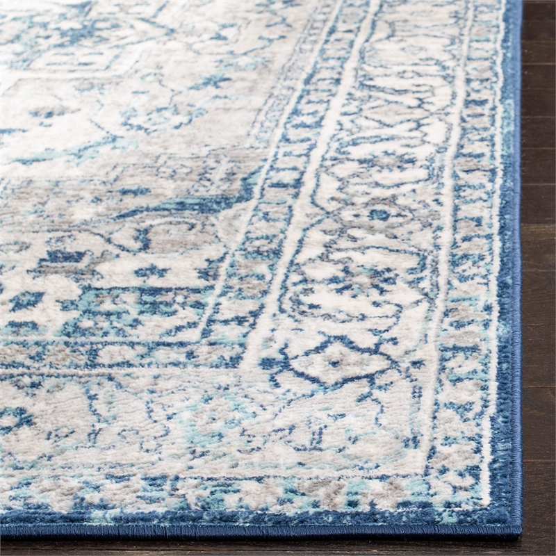 Safavieh Brentwood 2' x 4' Rug in Light Gray and Blue