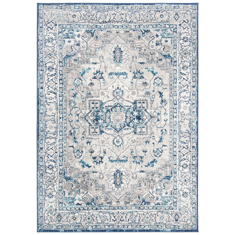 Safavieh Brentwood 6' x 9' Rug in Light Gray and Blue