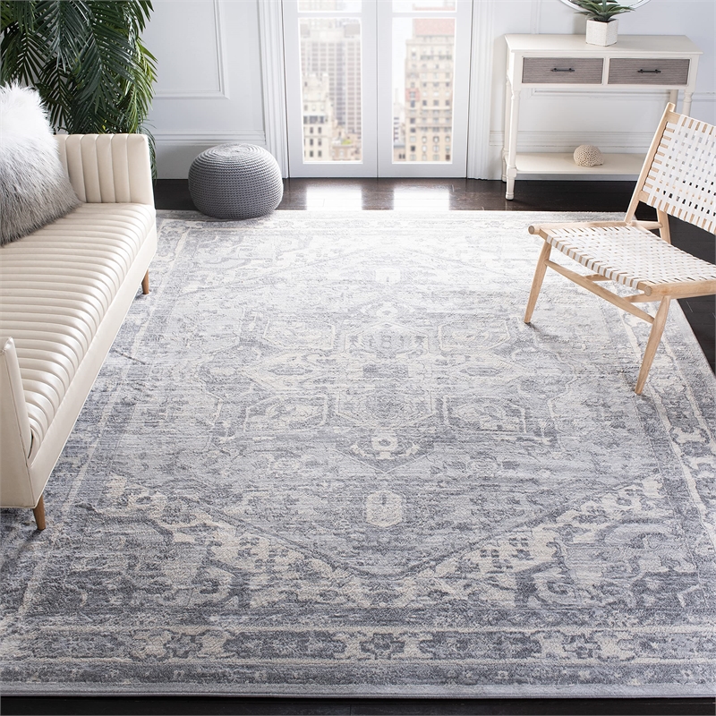 Safavieh Brentwood 10' x 13' Rug in Cream and Gray