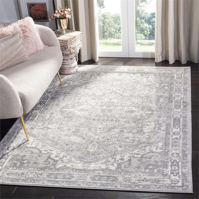 Safavieh Brentwood 2' x 4' Rug in Cream and Gray