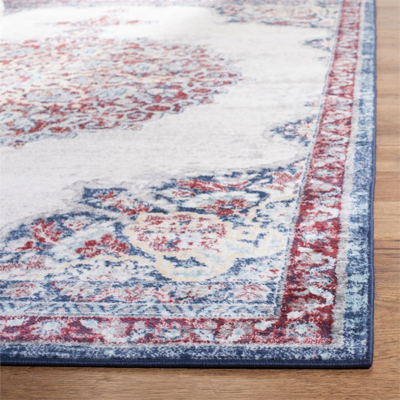Safavieh Brentwood 6' x 9' Rug in Ivory and Red
