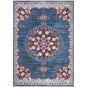 Safavieh Brentwood 6' x 9' Rug in Navy and Burgundy