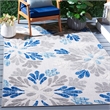 Safavieh Cabana 4' x 6' Rug in Gray and Blue