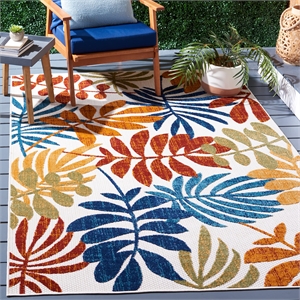 Safavieh Cabana 4' x 6' Rug in Creme and Red