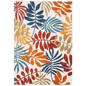 safavieh cabana rug in creme and red c
