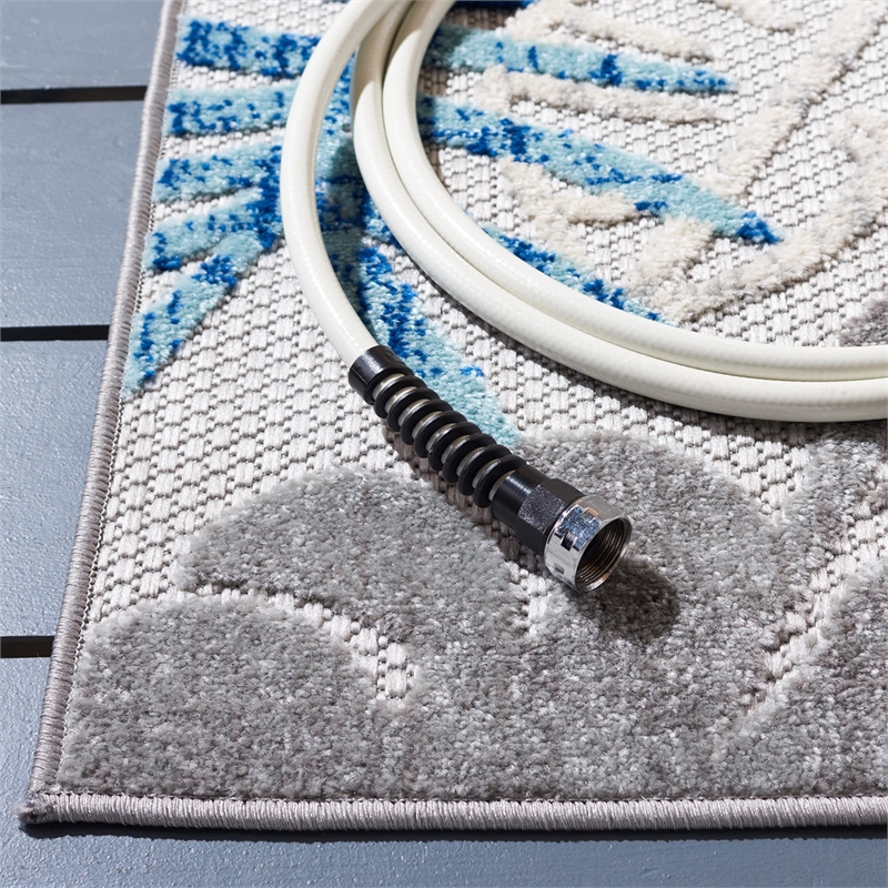 Safavieh Cabana 8' x 10' Rug in Gray and Blue