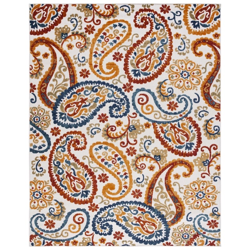 Safavieh Cabana 9' x 12' Rug in Cream and Navy