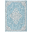 Safavieh Courtyard 8' x 11' Rug in Aqua and Gray